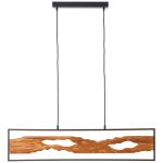 Brilliant Chaumont Colgante De Luz Aluminium Metal Madera Negro 18W 2300lm - 830 Luz Cálida