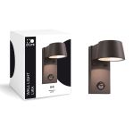 D'Lite Luz De Pared Lira Negro 7W 600lm 830 Luz Cálida | IP54 - Sensor De Movimiento