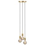 Nordlux Paco Colgante De Luz Metal 3-Foco Latón | Apta para 3x E27