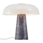 DFTP by Nordlux Lámpara De Mesa Glossy Mármol y Vidrio Gris | 320mm - Apta para 1x E27