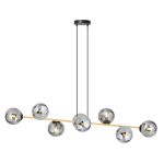 Emibig Colgante De Luz Gravity Acero Negro | Apta para 8x E14 - Max 10W