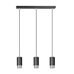 Emibig Colgante De Luz Fumiko Acero Negro | Apta para 3x GU10 - Max 10W