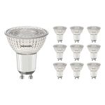 Multipack 10x Noxion PerfectColor Foco LED GU10 PAR16 4W 345lm 60D - 930 Luz Cálida | Mejor reproducción de color - Regulable - Reemplazo 50W