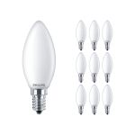 Multipack 10x Philips Corepro LED Vela E14 Mate 2.2W 250lm 827 Luz Muy Cálida - Reemplazo 25W