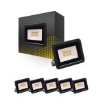 Multipack 6x Bright Choice Proyector LED 20W 2000lm 100D - 830 Luz Cálida | IP66 - Simétrico