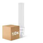 Multipack 10x Noxion Lucent PL-C LED 7.4W - 830 Luz Cálida | 2-Pines - Reemplazo 26W