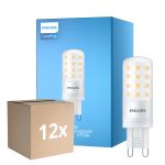 Multipack 12x Philips CorePro LED Capsule G9 Mate 4W 480lm - 827 Luz Muy Cálida | Regulable - Reemplazo 40W