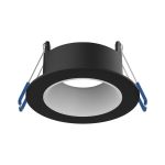 Noxion Foco LED Ares Profundo ring Negro - con Inner Circulo Blanco | Recorte 68mm - incl. GU10 Fitting