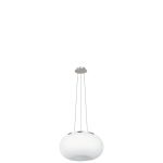 Eglo Colgante De Luz Optica Acero Níquel Satinado | Apta para 2x E27