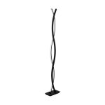 Eglo Lámpara de pie Lasana 3 Acero Aluminium Negro 17W 2300lm - 830 Luz Cálida | IP20