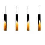Eglo Colgante De Luz Barbotto Acero Negro, Oro 18W 1380lm - 830 Luz Cálida | Apta para GU10
