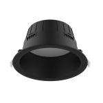 Noxion Downlight LED Hera Profundo Empotrado Negro 15W 1500lm 80D - 827-830-840 CCT | 176mm - Recorte 150mm