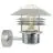 Nordlux Vejers Luz De Pared Acero Galvanizado y Vidrio Gris | IP54 - Apta para E27