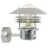 Nordlux Vejers Luz De Pared Acero Galvanizado y Vidrio Gris | IP54 - Apta para E27 - Sensor de Movimiento y Luz 