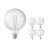 Multipack 5x Calex Smart Tuya Wifi E27 Globe con Filamento 7.5W 1055lm - 818-830 Ajustable Blanco | Regulable - Reemplazo 75W 