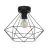 Eglo Luz de techo Tarbes Acero Negro | IP20 - Apta para 1x E27 