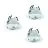 Multipack 3x Eglo Foco LED Saliceto-Z Aluminium Blanco 4.7W 440lm - 827-865 Ajustable Blanco + RGB | 88mm - Recorte 68mm - IP20 - Zigbee Regulable