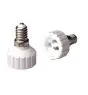 Adaptador para portalámparas E14 => GU10 Blanco