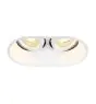 SLV Horn Doble Foco Aluminium Blanco | Apta para 2x GU10 