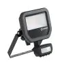 Ledvance Proyector LED Aluminium Negro 8W 1200lm 100D - 840 Blanco Frio | IP65 - Sensor De Movimiento Y Luz - Simétrico