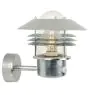 Nordlux Vejers Luz De Pared Acero Galvanizado y Vidrio Gris | IP54 - Apta para E27 - Sensor de Movimiento y Luz 