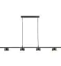 Nordlux Colgante de luz Rail Clyde 20W 827 350lm 120D Negro - Metal | Regulable - Luz muy Cálida