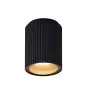 Nordlux Kyklop Luz de techo Aluminium y Vidrio Negro | 86mm - IP54 - Apta para GU10
