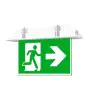 Noxion LED Señal De Salida De Emergencia | Empotrado | 1W 20lm - 860 Luz De Día | 30m Distancia de visualización - Luz De Emergencia 3 Horas - Autotest - Incl. 4 Direcciones
