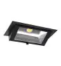 Downlight LED Wallwasher Wally Maxi Negro 46W 6050lm 70x75D - 830 Luz Cálida - 238x145mm