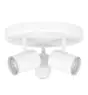 Eglo Techo Foco Consuma 1 Acero Blanco | Apta para 3x GU10
