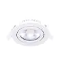 Noxion LED Ajustable Slim Foco Blanco Esférica 6W 520lm 60D - 927 Luz Muy Cálida | 85mm - IP54 - Regulable - Mejor Reproducción De Color