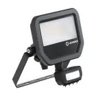Ledvance Proyector LED Aluminium Negro 17W 2200lm 100D - 830 Luz Cálida | IP65 - Sensor De Movimiento Y Luz - Simétrico