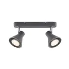 Nordlux Eik 2 Foco Metal Gris | Apta para 2x GU10