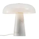DFTP by Nordlux Lámpara De Mesa Glossy Mármol y Vidrio Blanco | 320mm - Apta para 1x E27