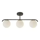 Nordlux Grant Colgante De Luz Vidrio Negro | Apta para 3x E14