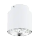Emibig Luz de techo Nano Acero Blanco | Apta para 1x GU10 (AR111) - Max 12W