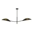 Emibig Luz de techo Lotus Acero Negro | Apta para 2x E14 - Max 10W