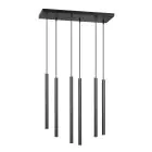 Emibig Colgante De Luz Selter Acero Negro | Apta para 6x G9 - Max 8W