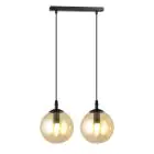Emibig Colgante De Luz Cosmo Acero Negro | Apta para 2x E14 - Max 10W