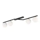 Emibig Luz de techo Naton Acero Negro | Apta para 4x E14 - Max 10W