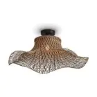 Good&Mojo Luz de techo Ibiza Bambú Negro L | Apta para 1x E27 