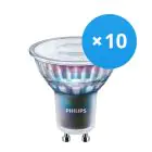 Multipack 10x Philips MASTER LED Spot ExpertColor GU10 PAR16 3.9W 280lm 25D - 930 Luz Cálida | Mejor reproducción de color - Regulable - Reemplazo 35W