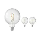 Multipack 3x Calex Smart Tuya Wifi E27 Globe con Filamento 7.5W 1055lm - 818-830 Ajustable Blanco | Regulable - Reemplazo 75W 