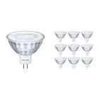 Multipack 10x Philips Corepro LED Foco GU5.3 MR16 4.4W 345lm 36D - 827 Luz muy Cálida | Reemplazo 35W