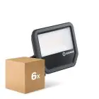 Multipack 6x Ledvance Proyector LED Aluminium Negro 41W 5500lm 100D - 830 Luz Cálida | IP66 - Simétrico