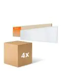 Multipack 4x Ledvance Panel LED Compacto Aluminium Blanco 33W 3630lm - 840 Blanco Frio | 120x30cm - UGR < 19