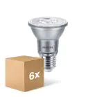 Multipack 6x Philips Master Value LED Bulbo Reflector E27 PAR20 6W 515lm 25D - 930 Luz Cálida | Mejor reproducción de color - Regulable - Reemplazo 50W