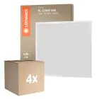 Multipack 4x Ledvance Panel LED Compacto Aluminium Blanco 33W 3630lm - 830 Luz Cálida | 60x60cm