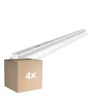 Multipack 4x Noxion Pantalla Click Reflector V2 LED T8 | Apta para 1x 120cm Tubo LED