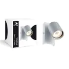 D'Lite Luz De Pared Prisma Metal Plata | IP20 - Apta para 1x GU10
